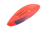 Tabou 2026 Super Yaka TEAM Waveboard in Rot-Orange mit dunkelblauem Übergang, Draufsicht