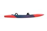 Tabou 2026 Super Yaka TEAM Waveboard mit roter und dunkelbauer Farbgestaltung, Draufsicht