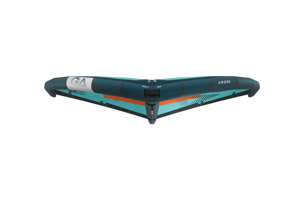 GA-Wing 2026 CROSS Kitewing Petrol Orange Schwinge Draufsicht