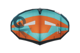 GA-Wing 2026 CROSS LW Kitesegel türkis-orange mit schwarzem Rahmen, Draufsicht