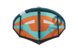GA-Wing 2026 CROSS LW Kitewing in Orange-Türkis mit schwarzem Rahmen, Draufsicht