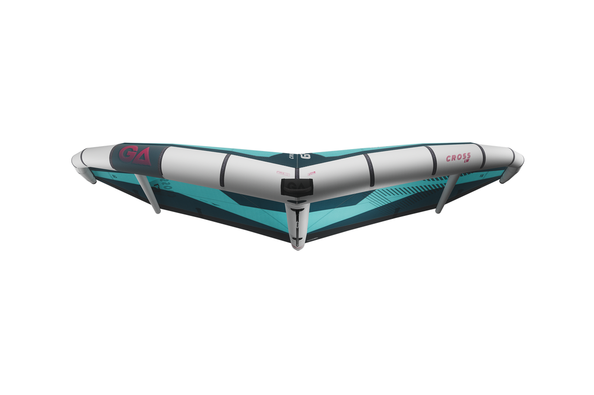 GA-Wing 2026 CROSS LW Kitewing Teal mit weißen Inflatable-Streben, Draufsicht