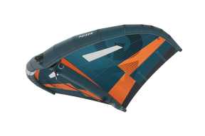 GA-Wing 2026 POISON Kitewing in Blau und Orange mit weißen Elementen, Draufsicht