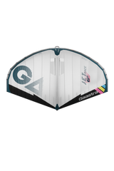 GA Wing JET TEAM 100 DP 2026 Kite weiß mit dunkelblauem Rahmen, Draufsicht