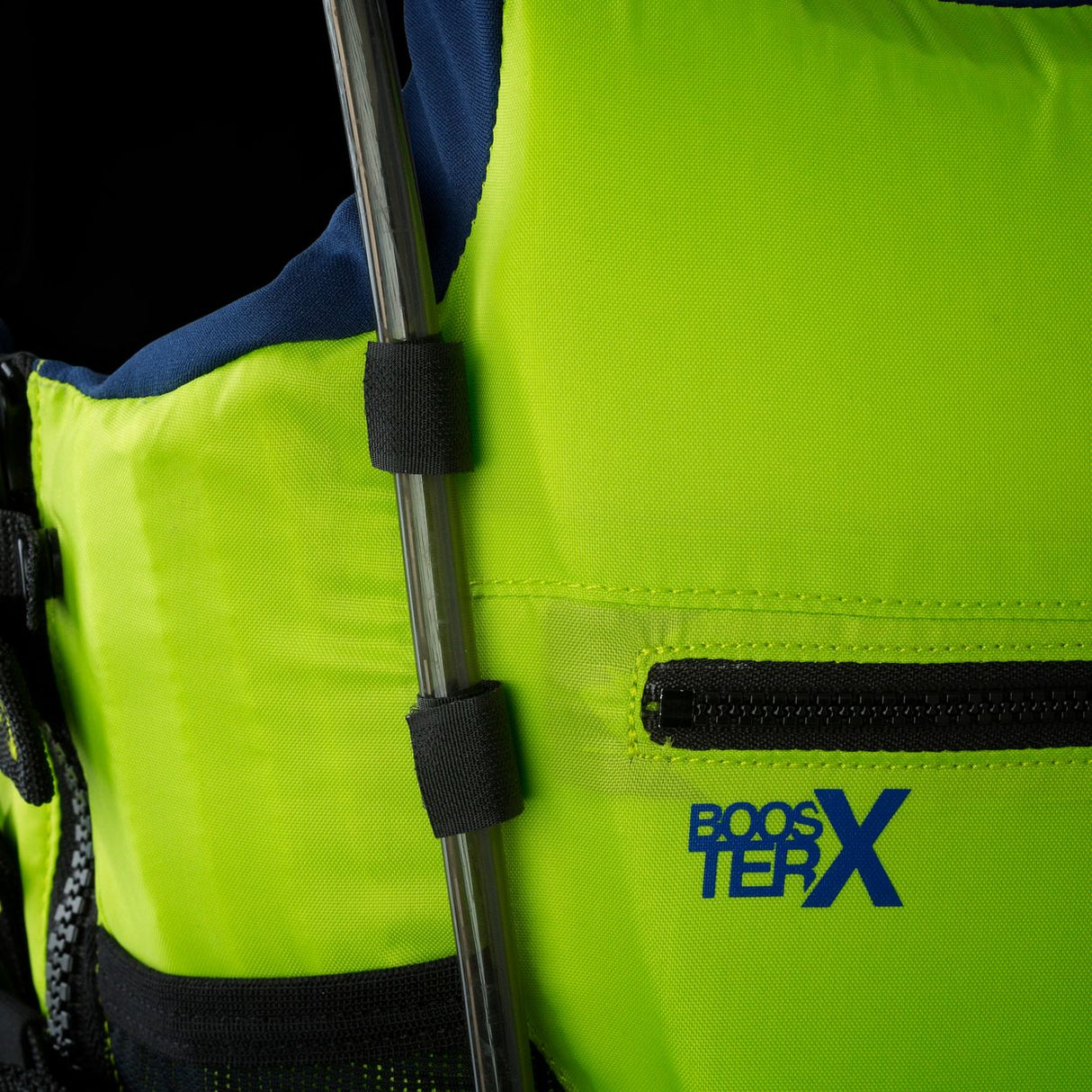 ION Collision Vest Element Side Zip 2026 neongelb mit Seitenreißverschluss, Detailansicht der Seite