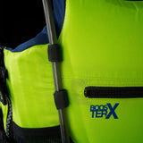 ION Collision Vest Element Side Zip 2026 neongelb mit Seitenreißverschluss, Detailansicht der Seite
