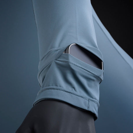 ION Collision Vest Element Side Zip 2026 hellblau mit Seitenreißverschluss, Detailansicht der Tasche