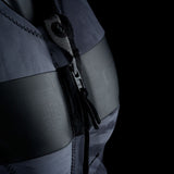 ION Collision Vest Element Side Zip 2026 in Grau-Schwarz mit Seitenreißverschluss, Detailansicht