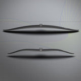 Patrik AEON Frontwings, schwarze Tragflügel mit aerodynamischem Design, Draufsicht auf zwei Flügel nebeneinander