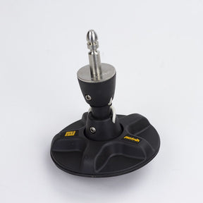 Patrik Tendon Base schwarze Schussplattform mit Metallschaft, Frontalansicht