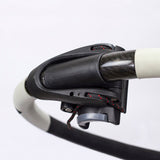 Patrik Carbon XL-Curve Boom schwarze Windsurf-Gabelbaum mit Carbon-Rohr und weißem Schaumgriff, Detailansicht