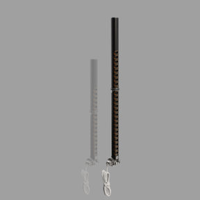 Patrik X-Tension Carbon RDM Mast in Schwarz und Grau, Carbon Material, mit Universalgelenk, Frontansicht zweier Varianten