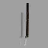 Patrik X-Tension SDM Alu Mast in Schwarz und Grau, Aluminium, Frontansicht mit Vergleich zweier Größen