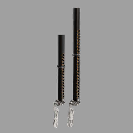 Patrik X-Tension SDM Alu Extensionboom in Schwarz mit Aluminium, verstellbar, zwei verschiedene Längen nebeneinander