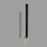 Patrik X-Tension SDM Carbon Mast in Schwarz und Grau, Carbonmaterial, Vergleichsansicht zweier Mastkonstruktionen