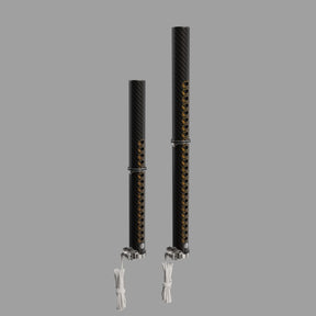 Patrik X-Tension SDM Carbon Boom zwei Größen schwarze Carbonrohre mit goldenen Details und weißem Foot