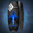 Patrik Foil Ride Hydrofoil Board, Grau-Schwarz mit Blau, Draufsicht auf Composite-Konstruktion mit Foil-Befestigungspunkten