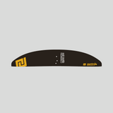 Patrik Foil Front Wing schwarz-gelb, Seitenansicht, Hydrofoil-Flügel mit Markenlogo