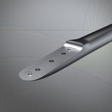 Patrik AEON Fuselages, schwarzes und silbernes Aluminium-Gestänge mit Befestigungslöchern, Detailansicht