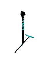 GA Foil ALU Windsurf Set Hybrid 90 2026 mit schwarzem Mast, Boom und türkisem Foil, Frontansicht