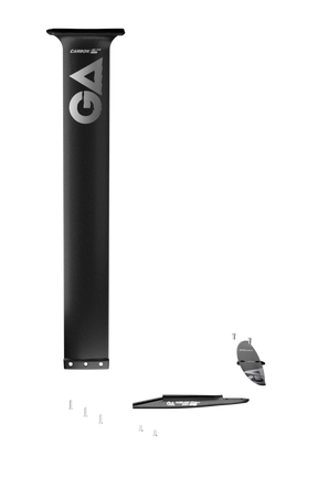 GA 2026 Foil CARBON UHM Set MOVE 85 Wing Foil in Schwarz, Komponenten Frontansicht mit Mast, Fuselage und Flügel