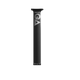 GA Foil UHM 100% Carbon Mast 85cm schwarz mit Logo, Frontalansicht