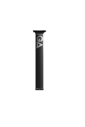 GA Foil UHM 100% Carbon Mast 85cm schwarz mit Logo, Frontalansicht