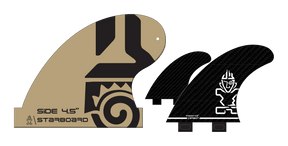 Starboard FIN SIDE L,R CARBON SUP ECO PACKAGING  2025