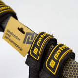 Patrik Harness Line Fix Trapezgurt schwarz-gelb mit Polsterung und Befestigungspunkten, Detailansicht