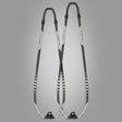 Patrik Carbon L-Curve Boom in Schwarz-Weiß mit Carbon-Material, zwei Ausführungen nebeneinander, Frontalansicht auf neutralem Hintergrund