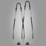 Patrik Carbon L-Curve Boom in Schwarz-Weiß mit Carbon-Material, zwei Ausführungen nebeneinander, Frontalansicht auf neutralem Hintergrund