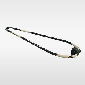 Patrik Alu M-Curve Boom, Aluminium-Gabelbaum in Schwarz und Beige mit gekrümmtem Design, Seitenansicht
