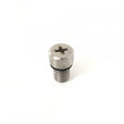 Patrik Airvalve Ventil aus Metall mit Gewinde, Kreuzschlitz und O-Ring, Frontalansicht