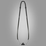Patrik Carbon XL-Curve Boom schwarzer Windsurfboom aus Carbon mit gebogener Form, Frontalansicht