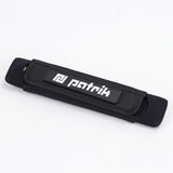 Patrik Footstraps schwarzer Neopren-Fußschlaufen mit Patrik-Logo, Produktansicht von oben