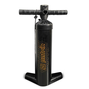 Patrik Wing Pump schwarze Luftpumpe mit T-Griff und breitem Standfuß, Frontansicht