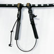 Patrik Harness Line Pro Comp schwarzes Trapez mit Verbindungsleine und Befestigungspunkten, Frontalansicht