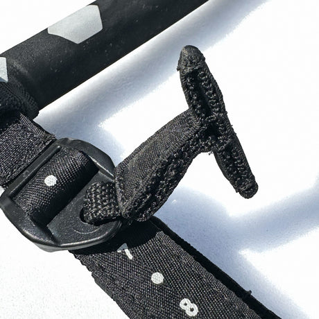 Patrik Harness Line Pro Comp schwarzes Trapez-Geschirr aus Nylon mit Mesh-Details und Befestigungspunkten, Detailansicht