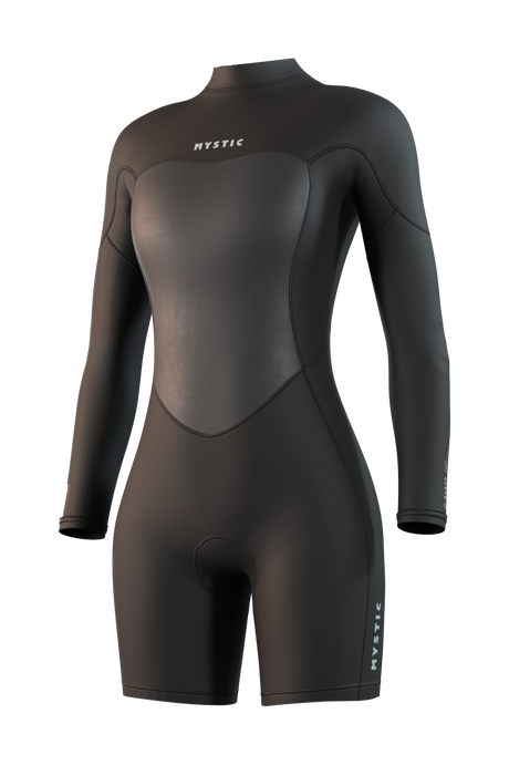 Mystic Brand Longarm Shorty 3/2mm Bzip Flatlock Women 2027 (1)