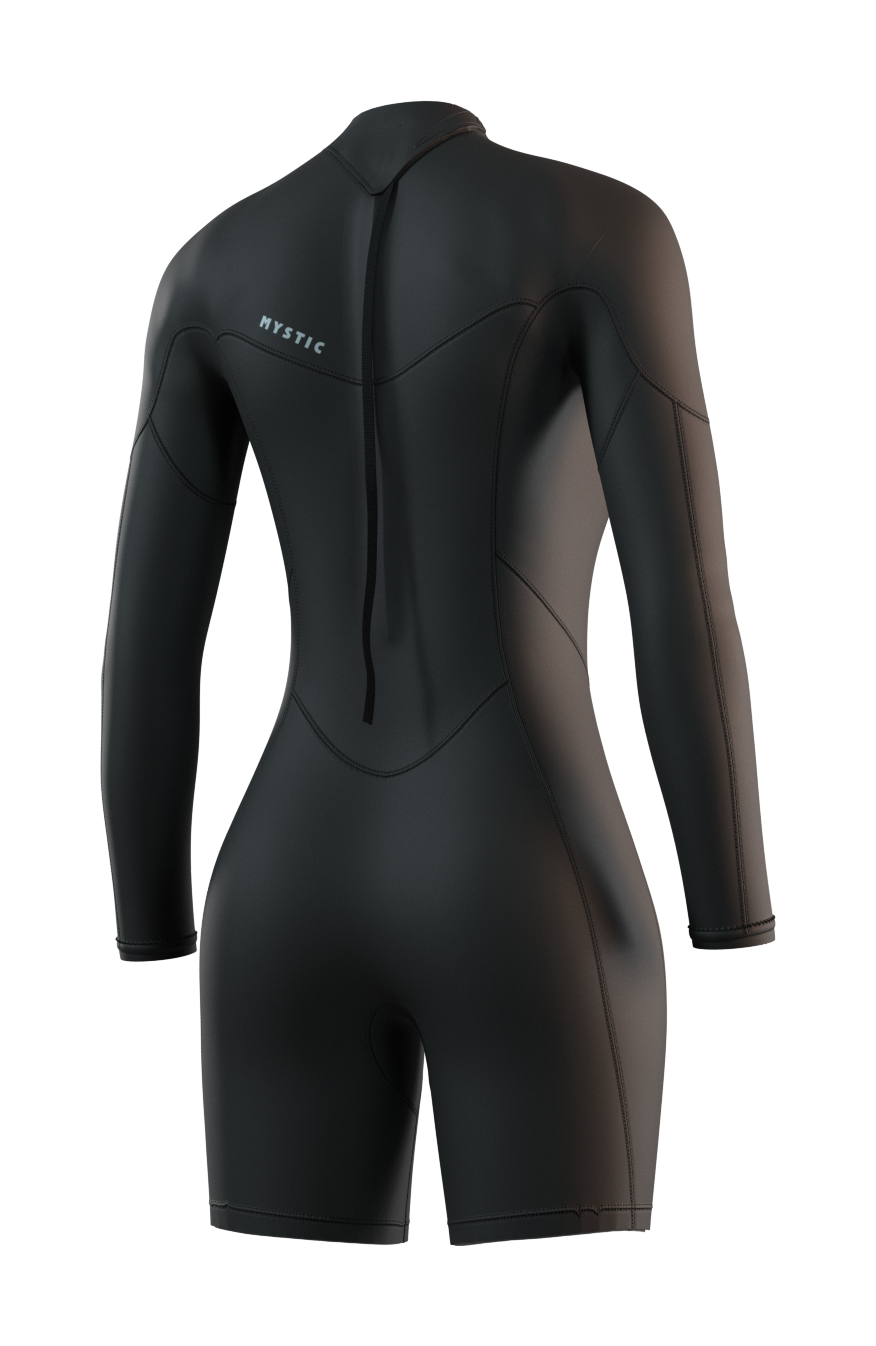 Mystic Brand Longarm Shorty 3/2mm Bzip Flatlock Women 2027 (2)