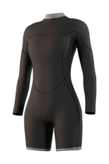Mystic Brand Longarm Shorty 3/2mm Bzip Flatlock Women 2027 (4)