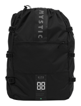 Mystic Compression Bag Kite 2027, schwarzer Kompressionsbeutel aus Kunststoff mit Kordelzug, Frontansicht