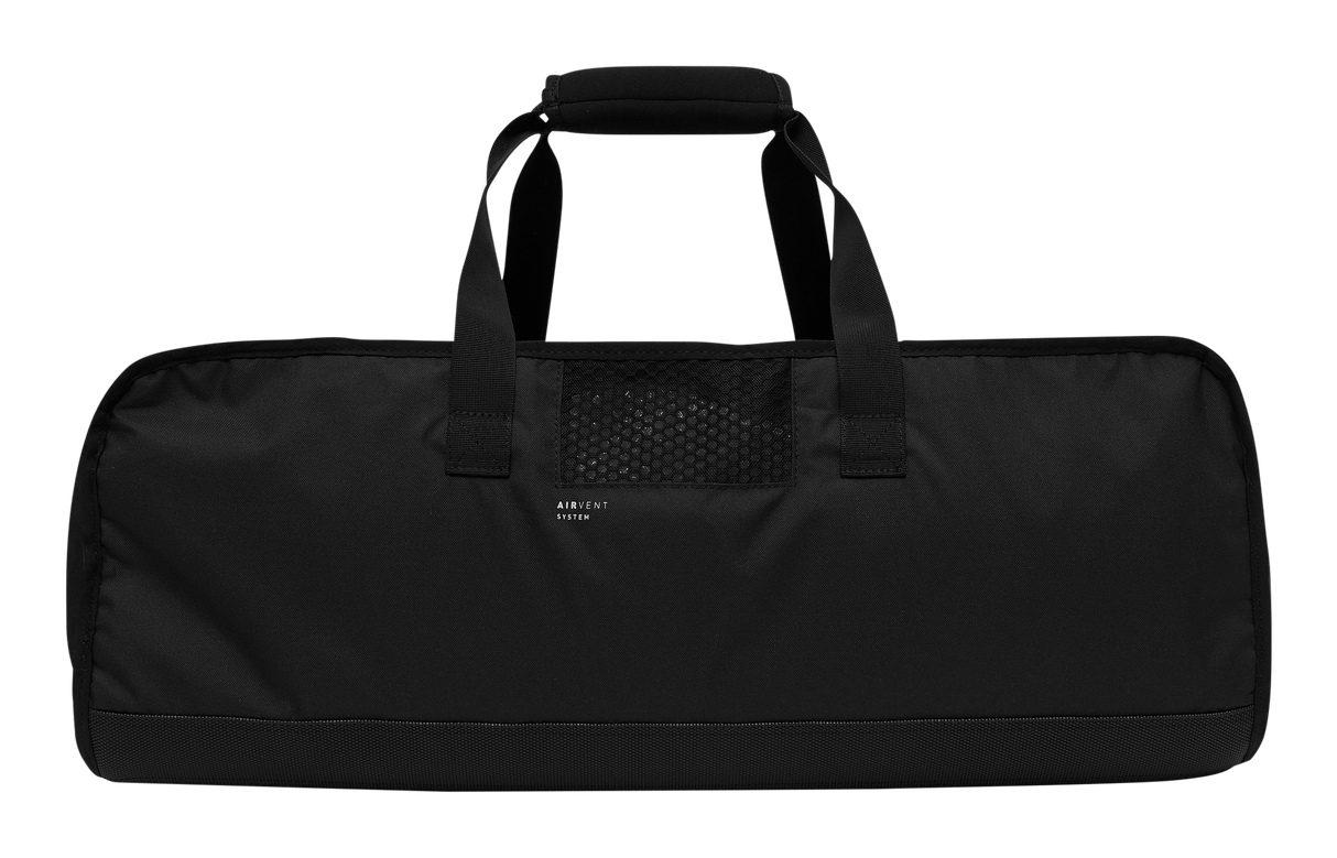 Mystic Gearbag Windsurf 2027 schwarze Transporttasche mit Tragegriffen, Frontalansicht