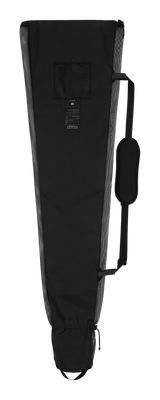 Mystic Wing Sleeve Extendable 2027 schwarze Tasche mit ausziehbarem Design und Tragegriff, Frontalansicht