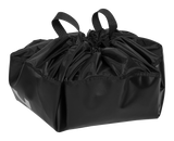 Mystic Wetsuit Bag 2027 schwarze Tasche aus Kunststoff mit Tragegriffen, Frontalansicht