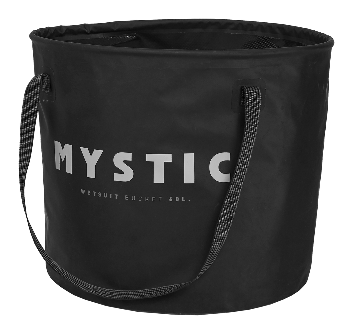 Mystic Happy Hour Wetsuit Changing Bucket 2027 schwarz mit Griffen, Frontansicht
