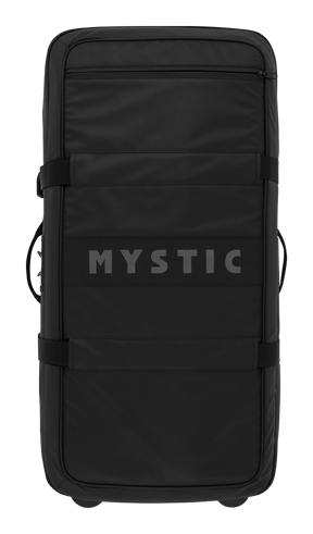 Mystic Venture Check-in Bag 2027 schwarzer Rollkoffer mit Griffen und MYSTIC-Schriftzug, Frontansicht