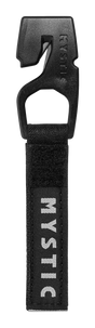 Mystic Safety Knife 2027, schwarzes Sicherheitsmesser aus Kunststoff mit ergonomischem Griff und Karabinerhaken, Vorderansicht