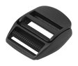 Mystic Wing Foil Harness Buckle 2027 schwarze Kunststoffschnalle mit Regulierungsmechanismus, Frontalansicht