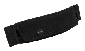 Mystic Windsurf Footstraps 2027 schwarze Neopren-Fußschlaufen mit Klettverschluss, Draufsicht